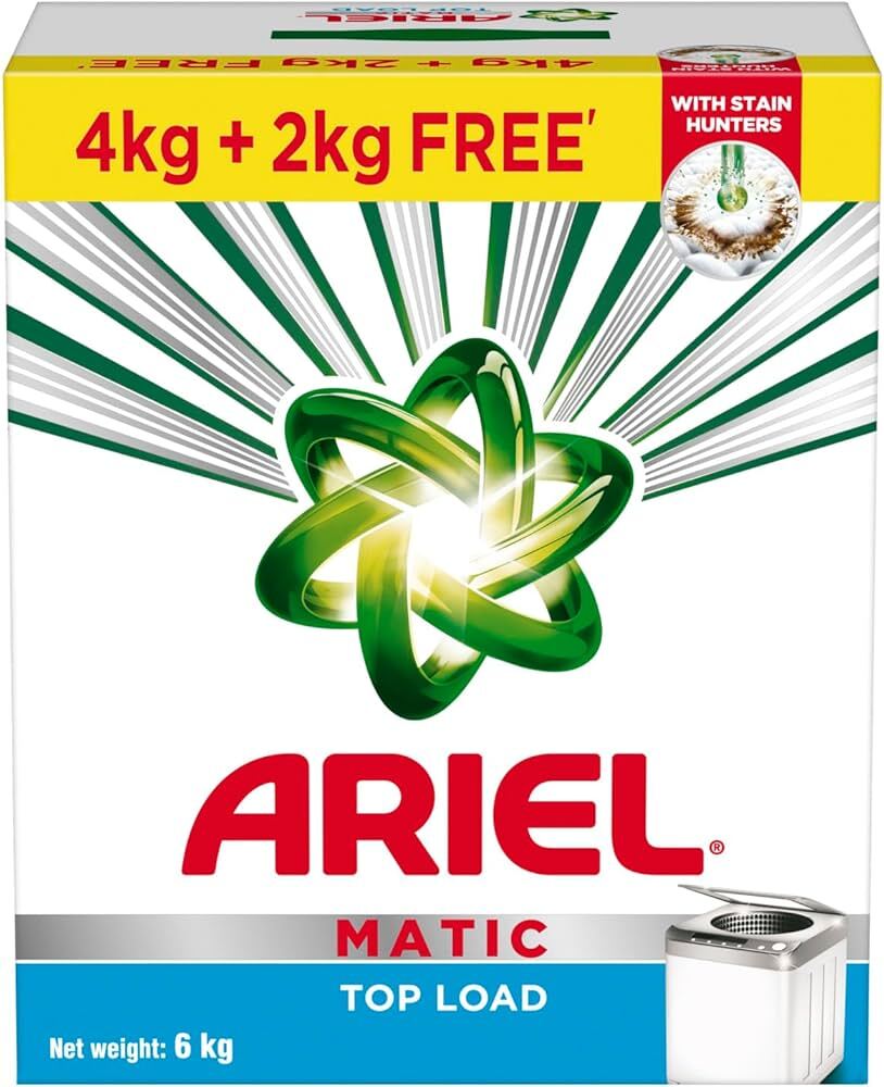 Ariel Matic Top Load 4Kg+2Kg free 6kg Value Pack