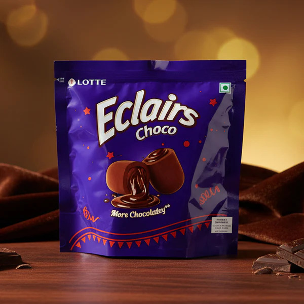 Lotte Eclairs Choco More Chocolatey Toffee 170gm