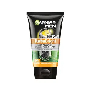 Garnier Men Turbo Bright Anti Pollution Double Action Foam 50gm
