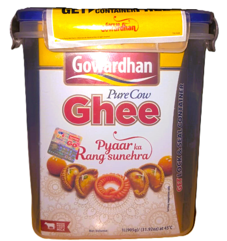 Gowardhan Ghee 1L Container