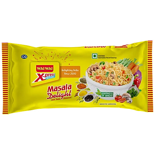 Wai Wai X-press Instant Noodles Masala Delight 100g