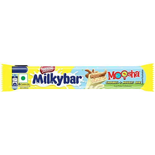 Nestle Milkybar Moosha Caremal Plus Nougat Bar, 38G
