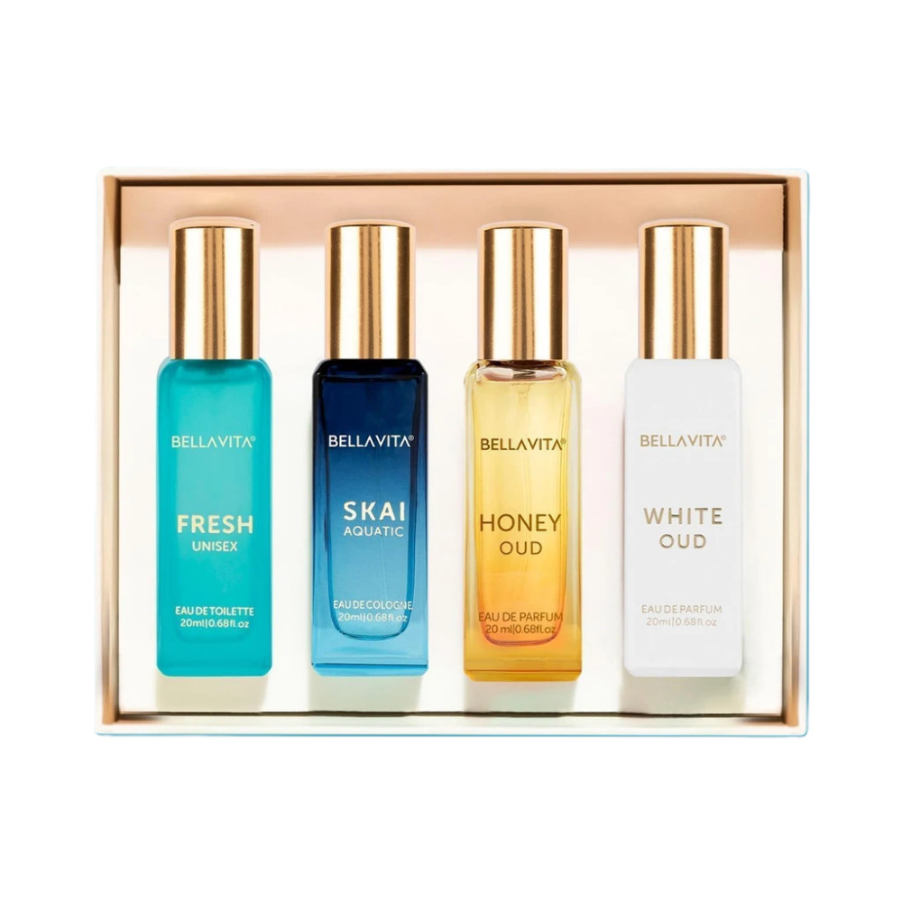 Bellavita Luxury Unisex Perfume Gift Set Pack Of 4