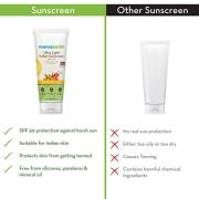 Mamaearth's Ultra Light Indian Sunscreen with Carrot Seed, Turmeric and SPF 50 PA+++ - 80ml