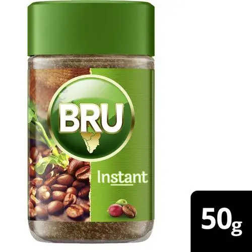 BRU Instant Pure Coffee, 50 g Bottle