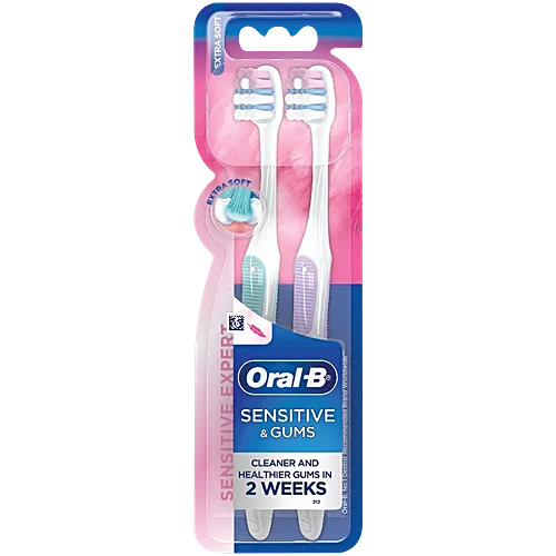 Oral-B Sensitive & Gums Extra Soft Toothbrush Set Of 2