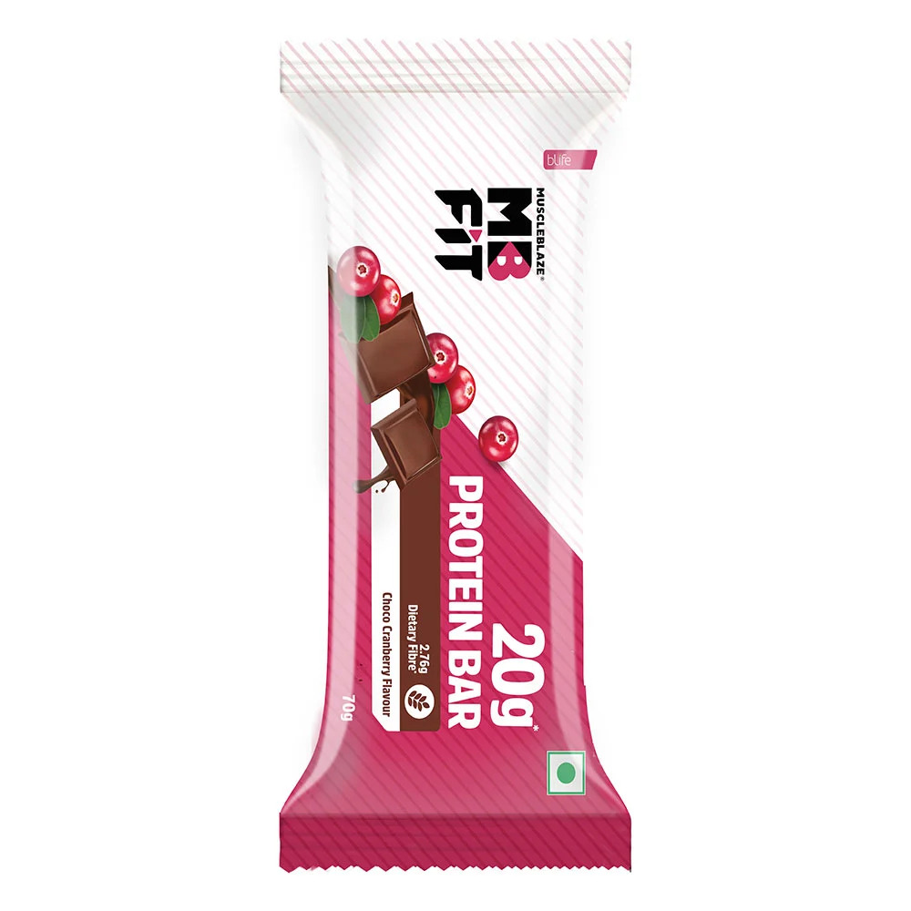 Muscleblaze Mb Fit Protein Bar Choco Cranberry Flavour