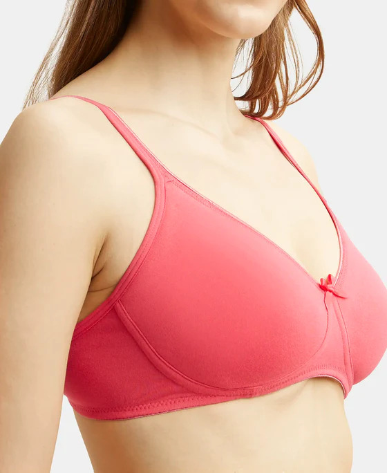 Jockey Woman Fashion Essentials Wire-Free Padded Bra Stretch 1723-01 (Size 34B)