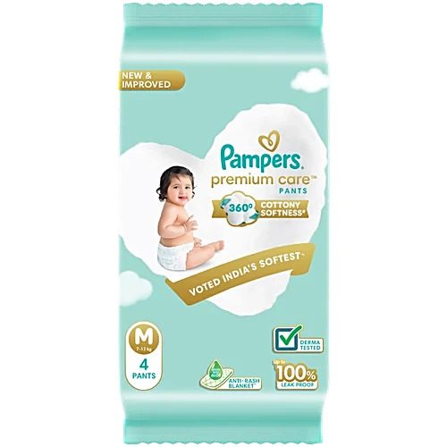 Pampers All-Round Protection Anti-Rash Blanket M 7-12Kg, 6Pants