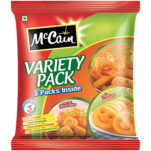 Mccain Variety Pack 3 Pack Inside 550g