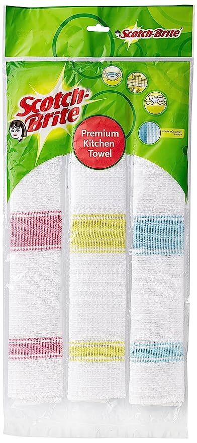 Scotch-Brite Premium Kitchen Towel, 35.5 cm x 35.5 cm, 3 Pack
