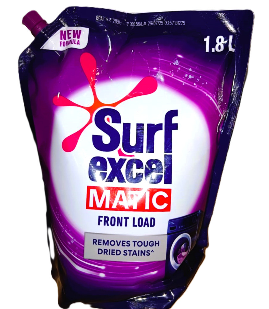 Surf Excel Matic Front Load Removes Tough Dried Stains Refill Pouch, 1.8L