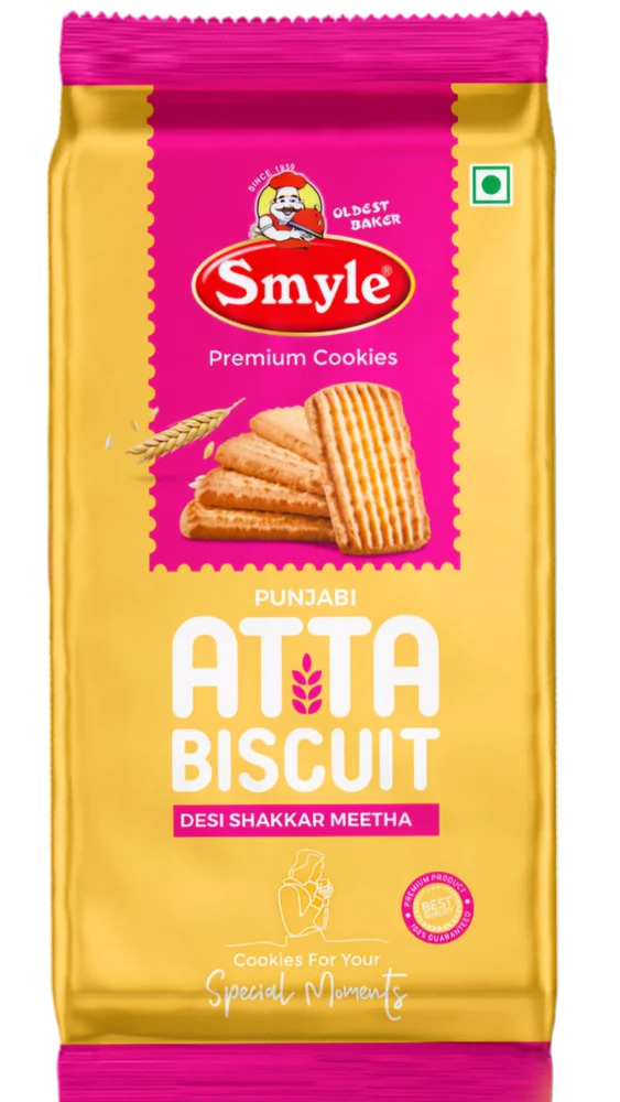 Smyle Punjabi Atta Biscuit Desi Shakkar Meetha 300gm
