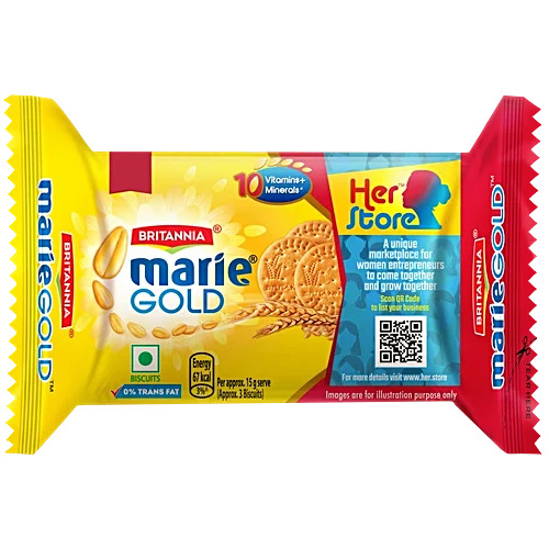 Britannia Marie Gold Biscuits, 64G+9.8G Extra