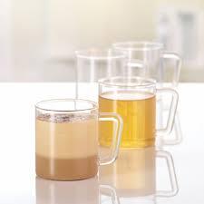 Borosil Vision Classic Delite Glass Mugs Set Of 4 305ml*4