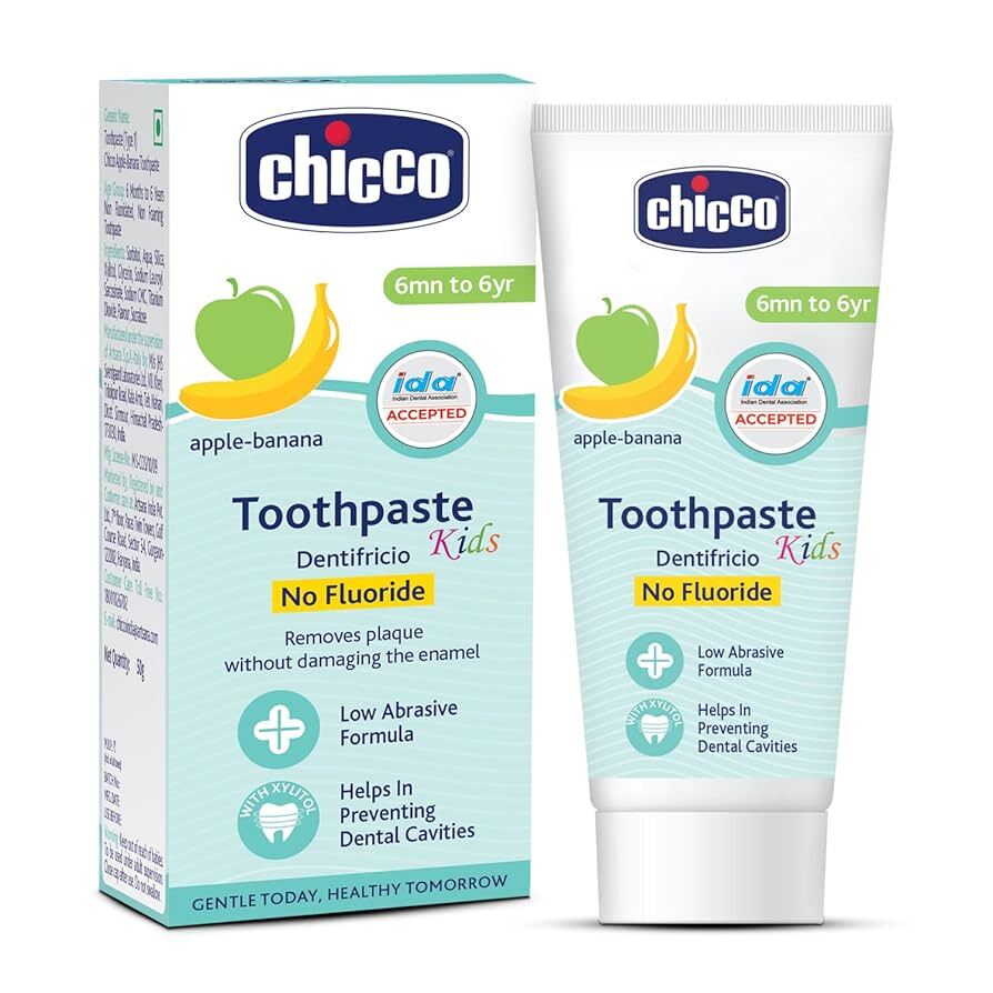 Chicco Apple-Banana Toothpaste No Fluride 6mn To 6 Yr, 50g