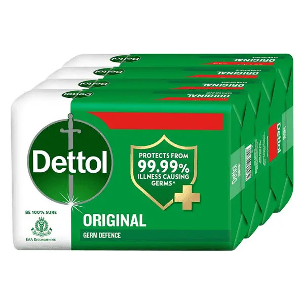 Dettol Orignal Germ Defence Soap, 100gm Pack of 5