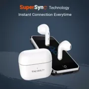 Fire-Boltt Fire Pods Ninja G201 Earbuds TWS IWP HD Calls, Quick Charge 24hrs playback Bluetooth Headset (White, True Wireless)