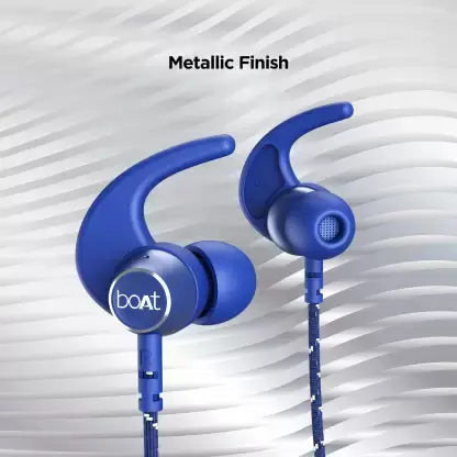 boAt Rockerz 333 Upto 30 Hours Battery Bluetooth Headset (Navy Blue, In the Ear)