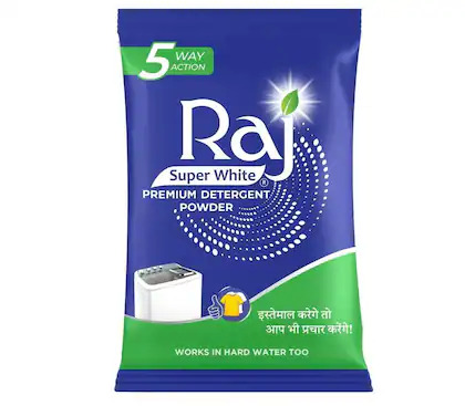 Raj Super White Premium Detergent Powder 1 Kg