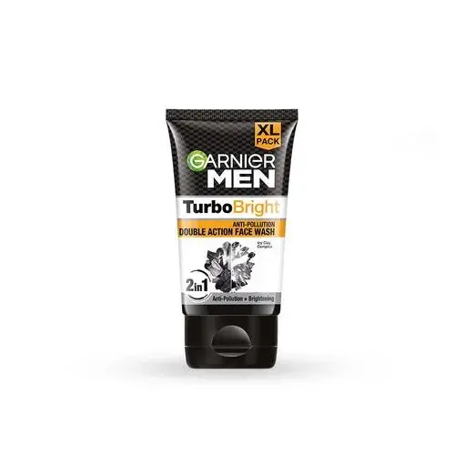 Garnier Men Turbo Bright Anti Pollutiob Double Action Facewash, 50 g