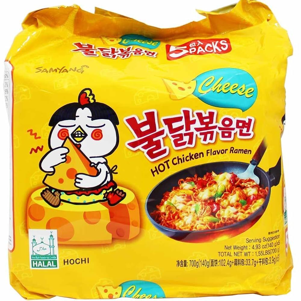 Samyang Buldak Cheese Hot chicken flavor Noodle (140x5)700g