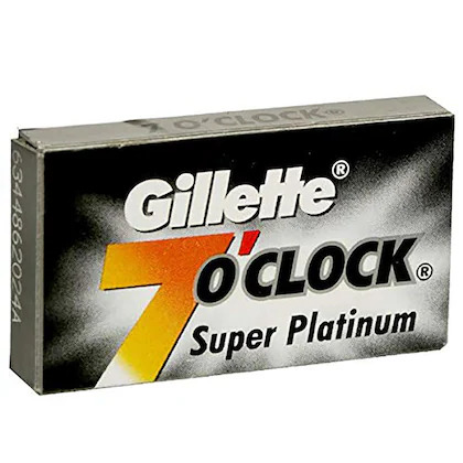 Gillette 7O'Clock Super Platinum Premium Razor Blades