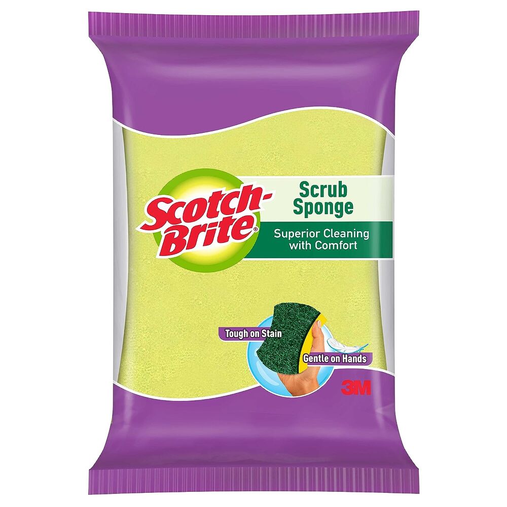 Scotch-Brite Non-Scratch Scrub Sponge, 10 cm x 6 cm, 1 Pack
