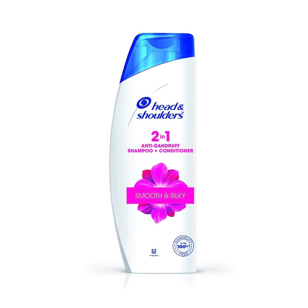 Head & Shoulders 2-In-1 Smooth And Silky Anti Dandruff Shampoo + Conditioner, 180ml
