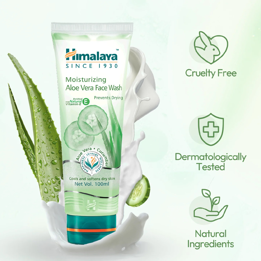 Himalaya Moisturizing Aloe Vera Face Wash 100 ml