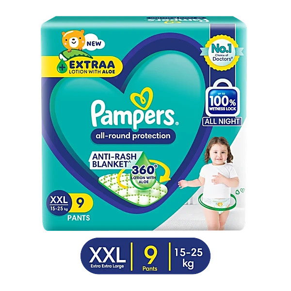 Pampers Complete Skin Comfort Anti-Rash Blanket XXL 15-25Kg 9 Pants