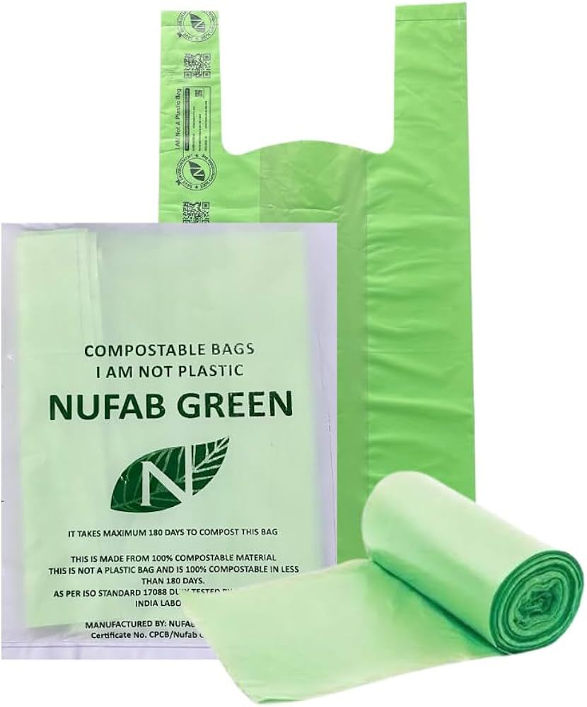 Nufab Green Compostable Bags