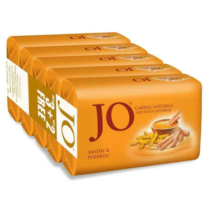 Jo Sandal & Turmeric Caring Naturals Soap 100 g (Pack of 5)