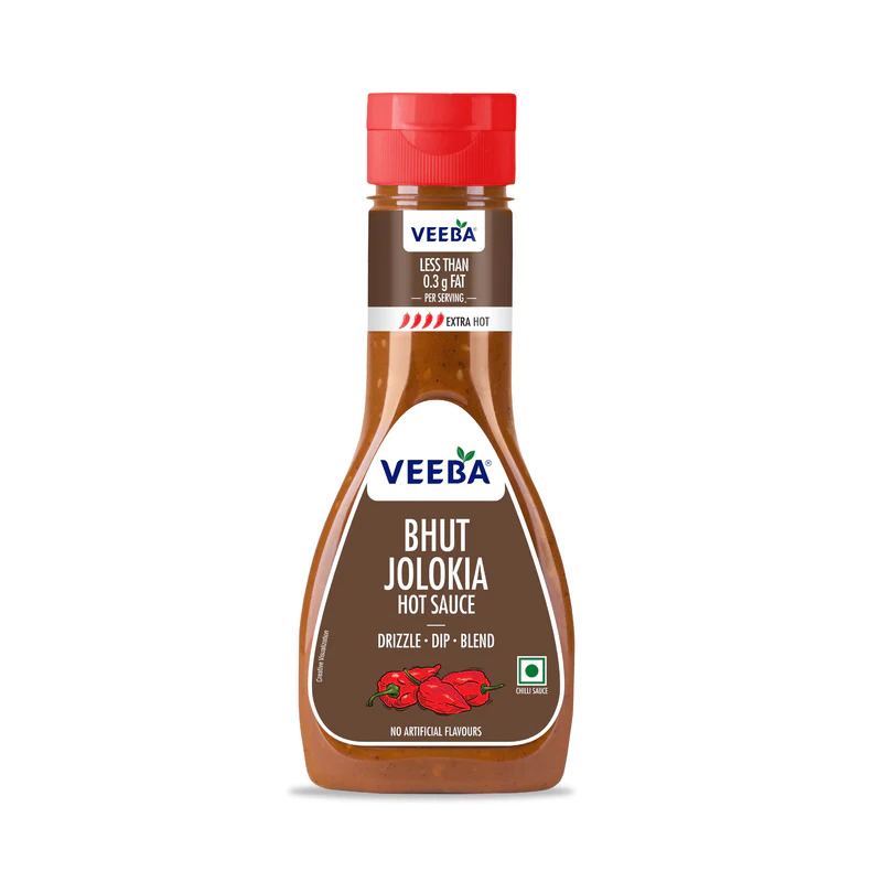 VEEBA Bhut Jolokia Extra Hot Sauce, 300 g