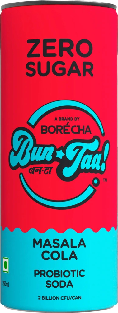 Borecha Bun Taa Masala Cola Probiotic Drink Zero Sugar 330ML