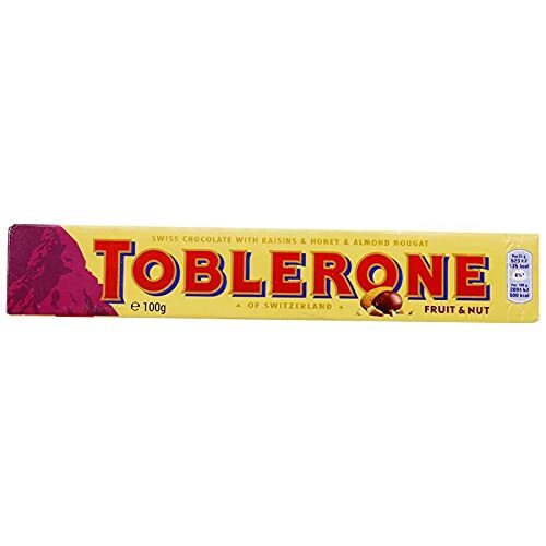 Toblerone Fruit & Nut Milk Chocolate With Raisins & Honey & Almond Noucat 100g
