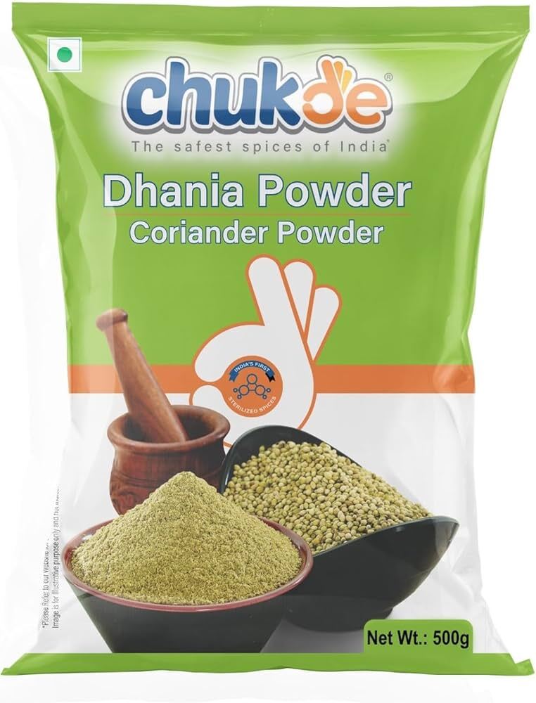 BULK DEAL - Chukde Spices Coriander/Dhania Powder, 500 gm (Pack of 10)