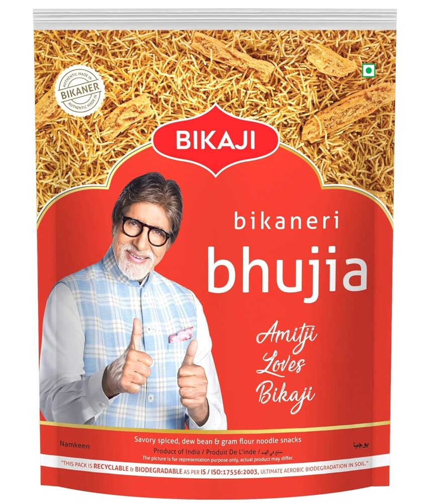 BULK DEAL- Bikaji Bikaneri Bhujia, 1 Kg (Pack of 10 )
