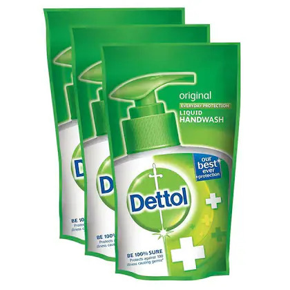 Dettol Original Liquid Handwash Germ Defence Buy 2 Get 1 Free 175ml*3