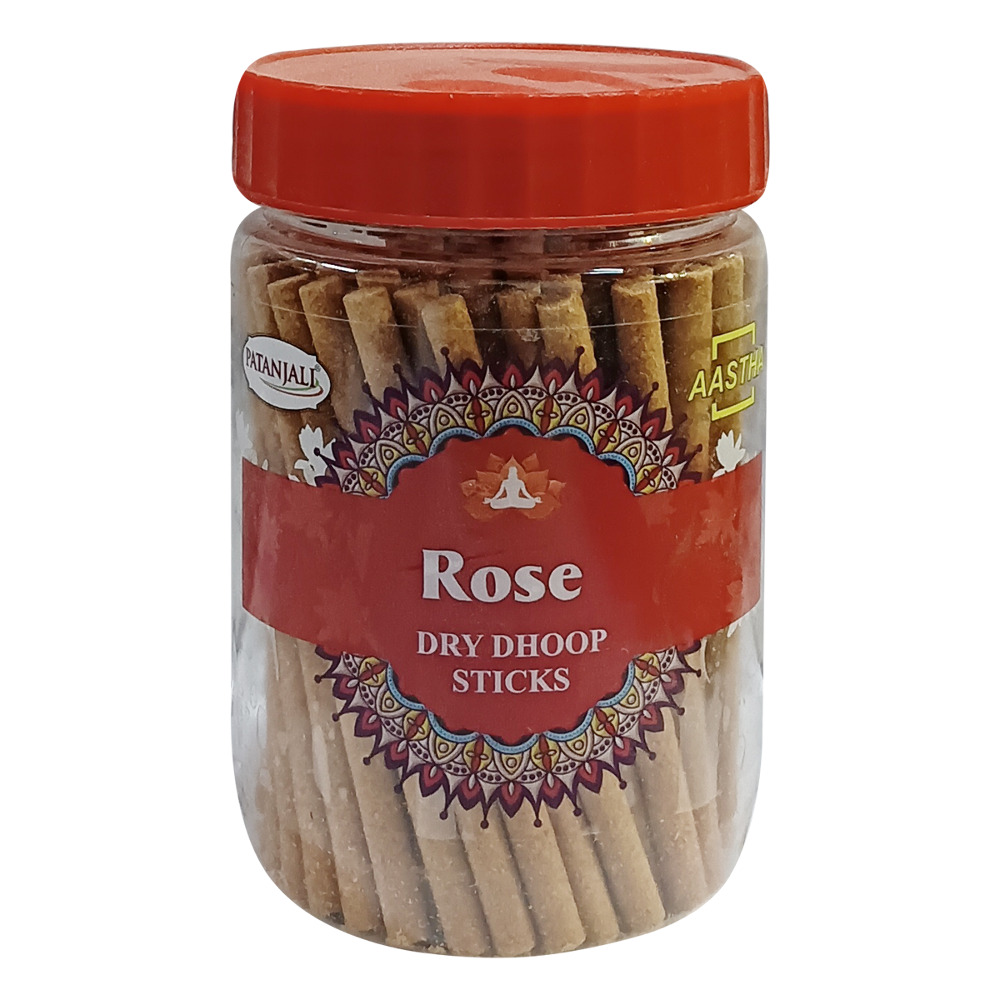 Aastha Rose Dry Dhoop Sticks 200g