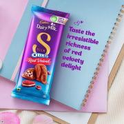 Cadbury Dairy Milk Silk Oreo Red Velvet Chocolate Bar, 130 g