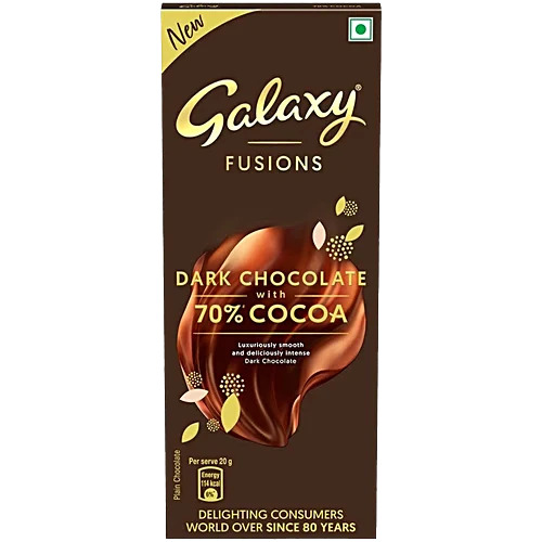 Galaxy Fusions Dark Chocolate With 70Percent Cocoa