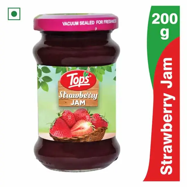 Tops Strawberry Jam, 200 gm
