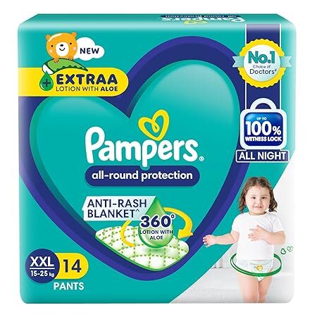 Pampers All-Round Protection Anti-Rash Blanket XXL 15-25Kg, 14Pants