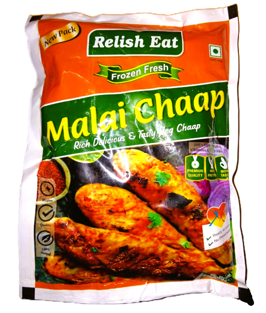 Relish Eat Malai Chaap Rich Delicious & Tasty Veg Chaap, 500g