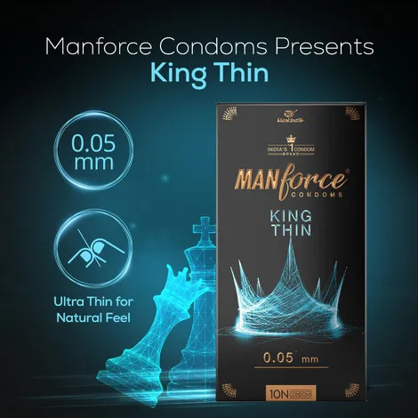 MANFORCE KING THIN CONDOMS 0.05MM (Pack Of 10)