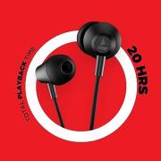 boAt Rockerz 375 Wireless Bluetooth in Ear Neckband Headphone with Mic (Active Black)
