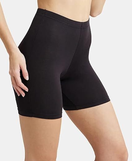Jockey Woman Comfies Shorties 1529 Stretch M Black