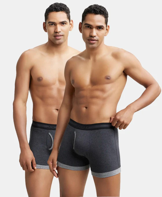 Jockey Elance Boxer Brief 1017-02 BLkml/MGYML M Size(Pack of 2)