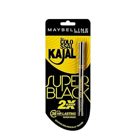 Maybelline New York Colossal Matte Pencil Kajal, Super Black